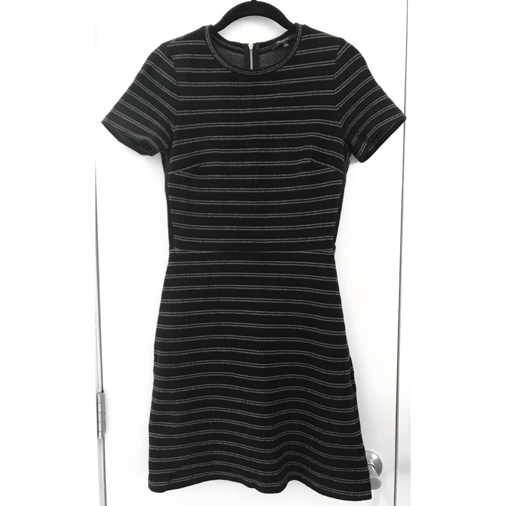 Madewell Striped Short Sleeve Knit Dress